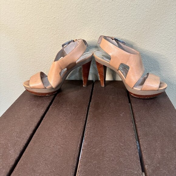 MICHAEL KORS Platform Neutral Sandals Heels - 8.5 - Picture 7 of 11